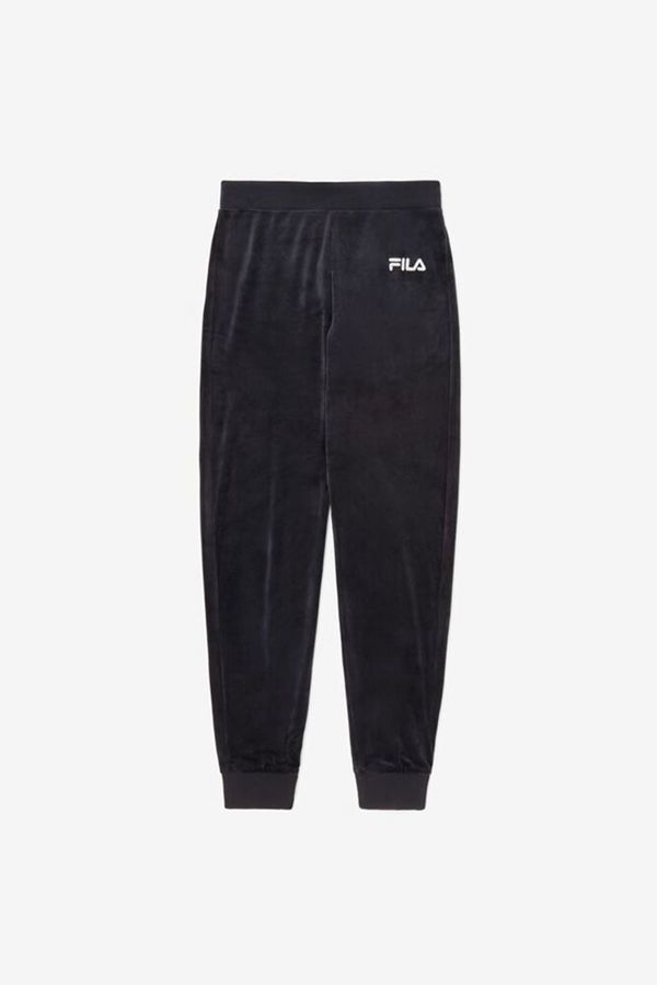 Pantalón Jogger Fila Mujer Negras - Sara Velour - España 867135SBP